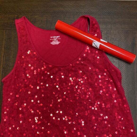 Lane Bryant Fuchsia Sequin Tank - Picture 3 of 4